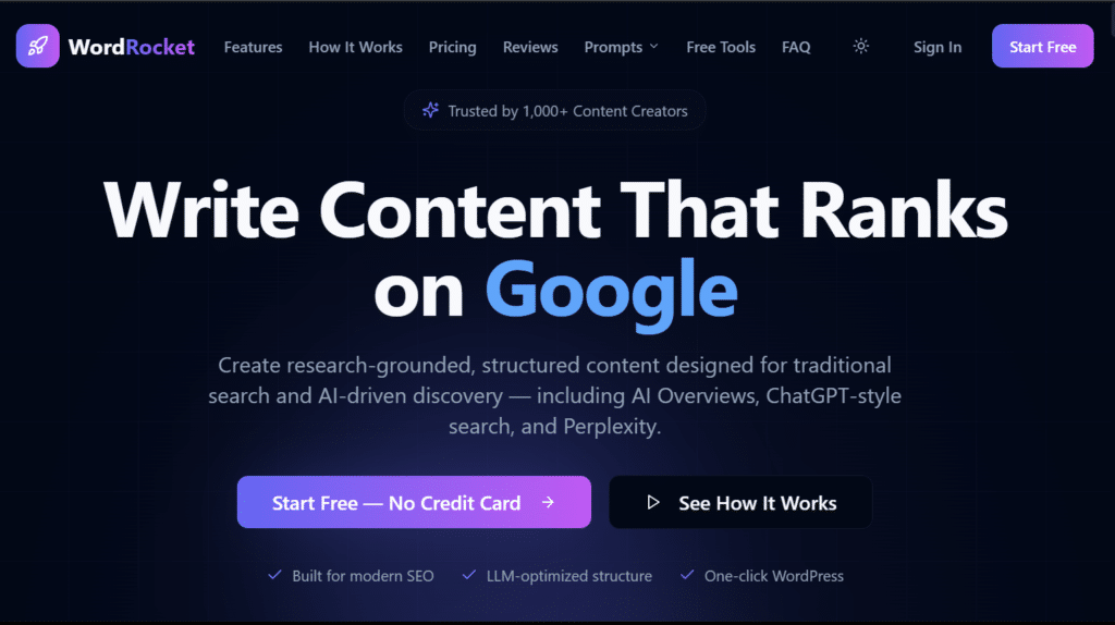 WordRocket AI - Best SEO Content Wiritng Tools - 6