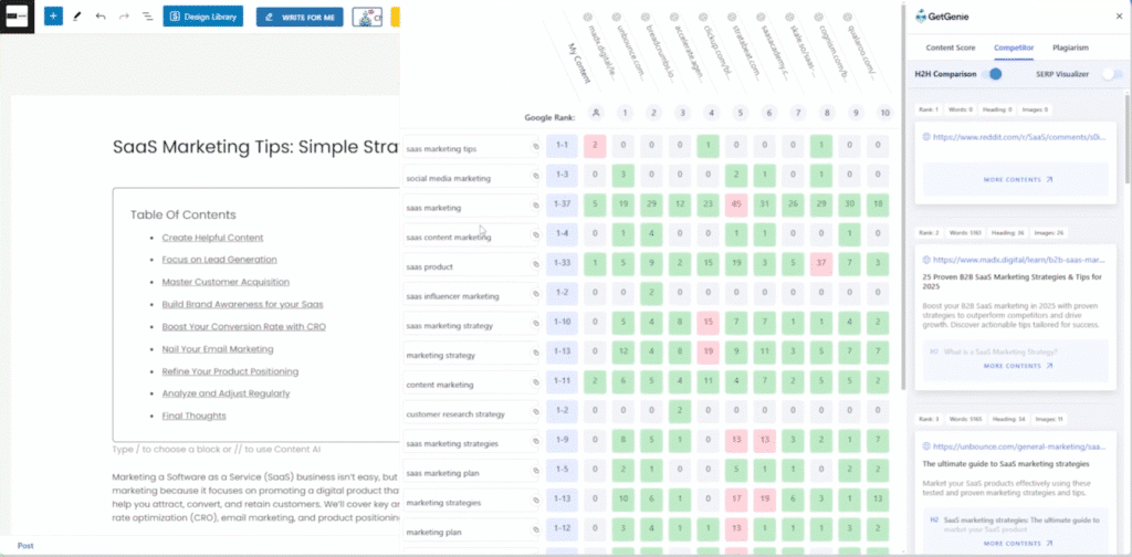 GetGenie Review: GetGenie Keyword Clustering Feature