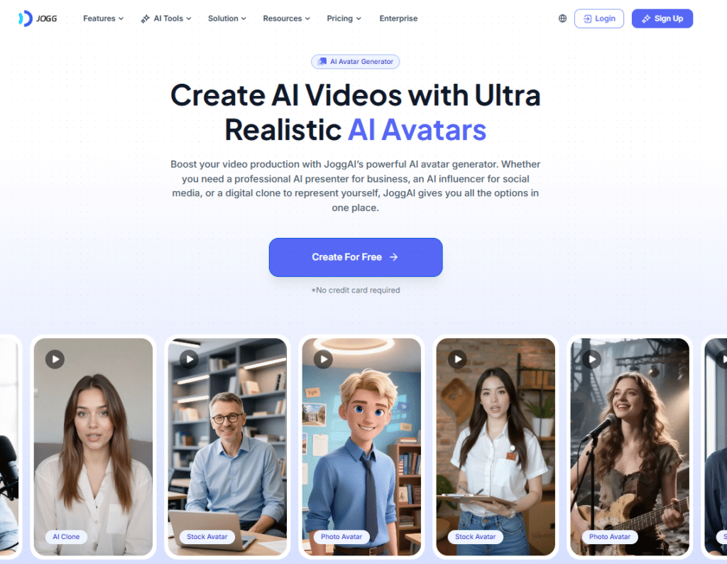 Jogg AI - Best AI Avatar Generators - 7