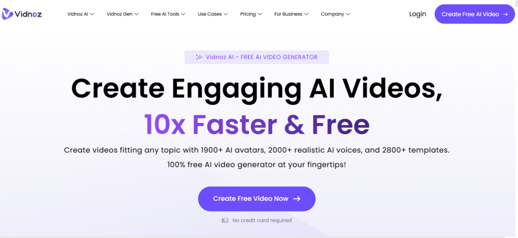 Vidnoz AI - Best AI Avatar Generators - 8