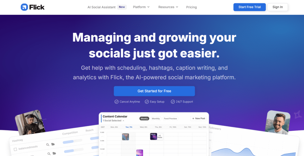 Flick.Social - AI Social Media Scheduling Tools - 2