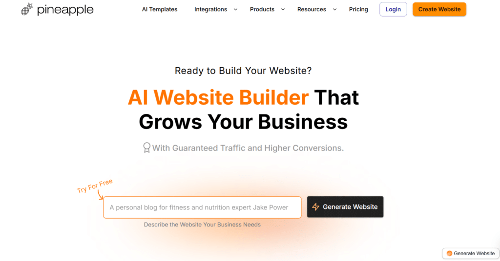 PineApple Builder - AI Website Builders - 2