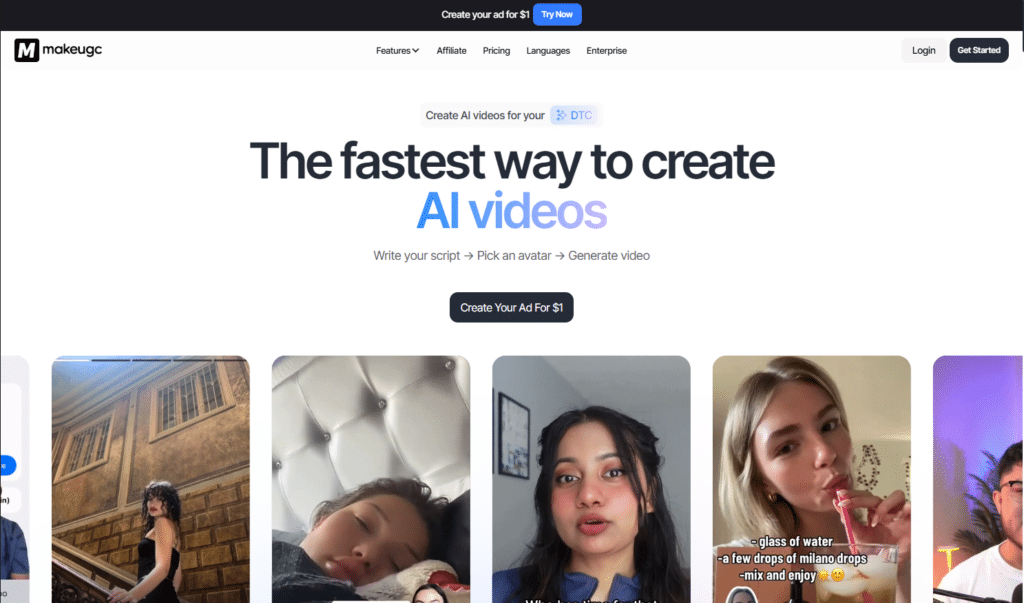MakeUGC AI - AI UGC Platforms -1