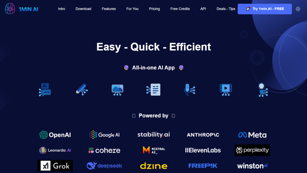 1min.AI - All In One AI Platform  - 4