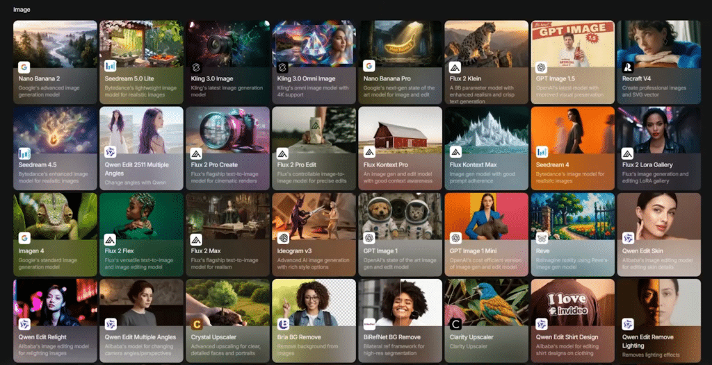 InVideo AI Offers multiple image generation models all in one platform