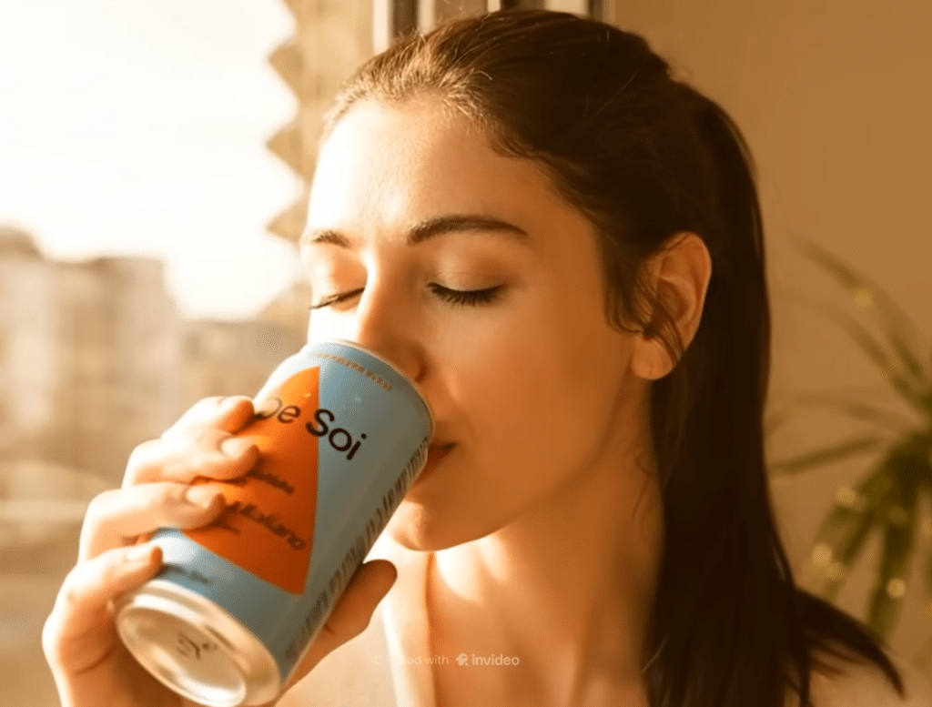 Ad Creative Video for "De Soi" Drink Brand with highly realistic ai avatar