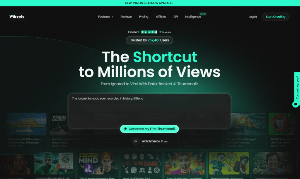 Best AI YouTube Automation Tools - Pikzels - 2