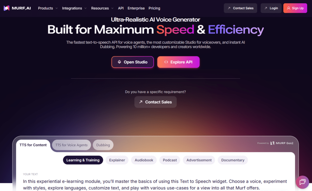 Best AI YouTube Automation Tools - Murf AI - 6