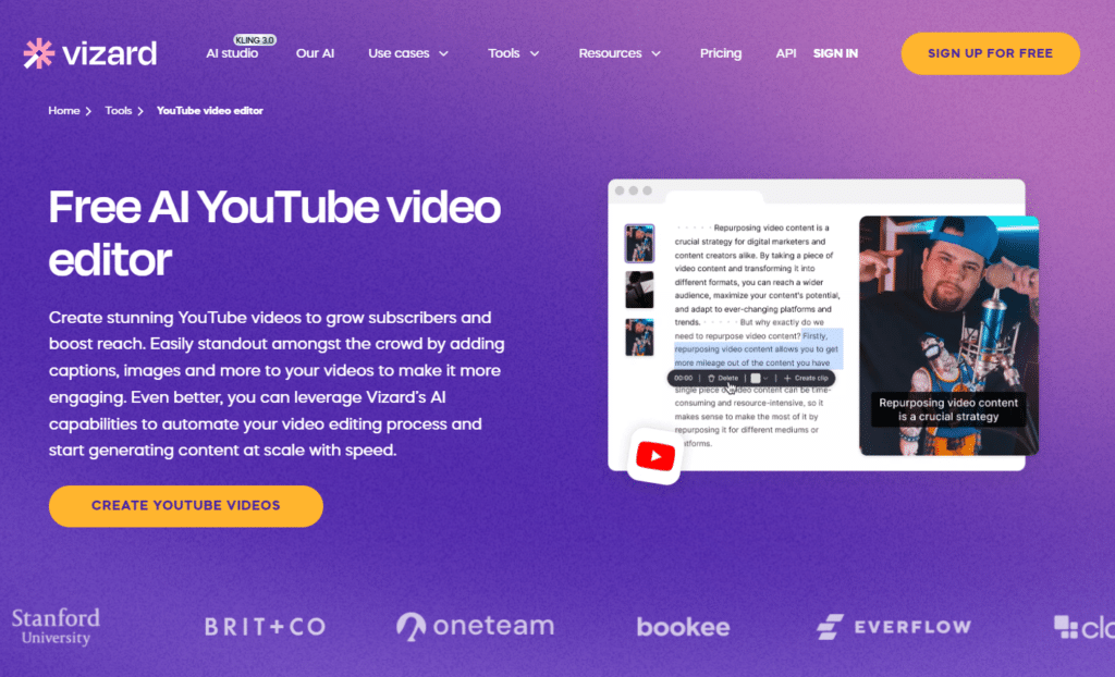 Best AI YouTube Automation Tools - Vizard AI - 9