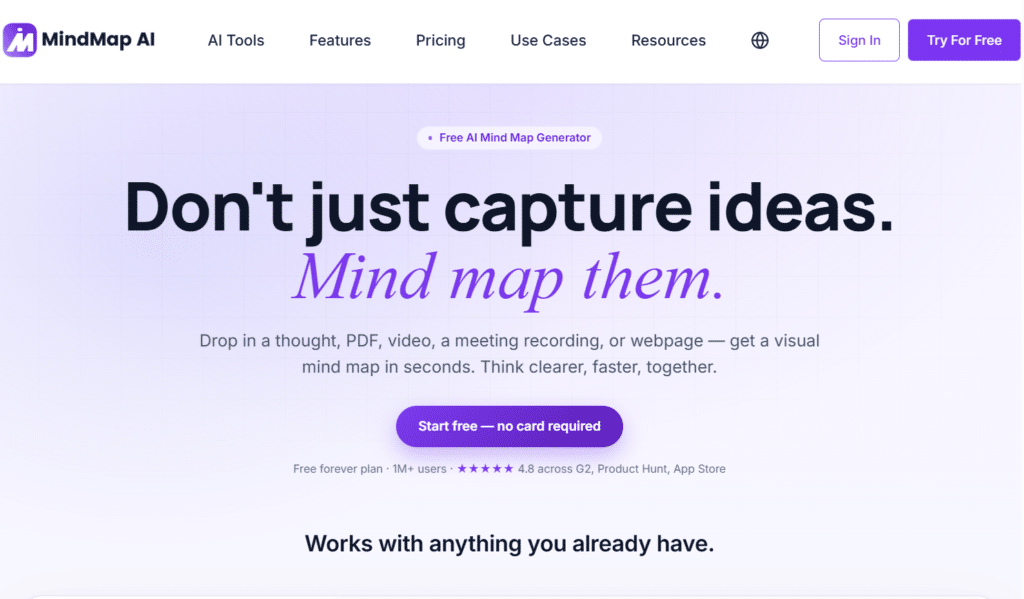 Best AI Tools For Students - Mindmap AI - 1