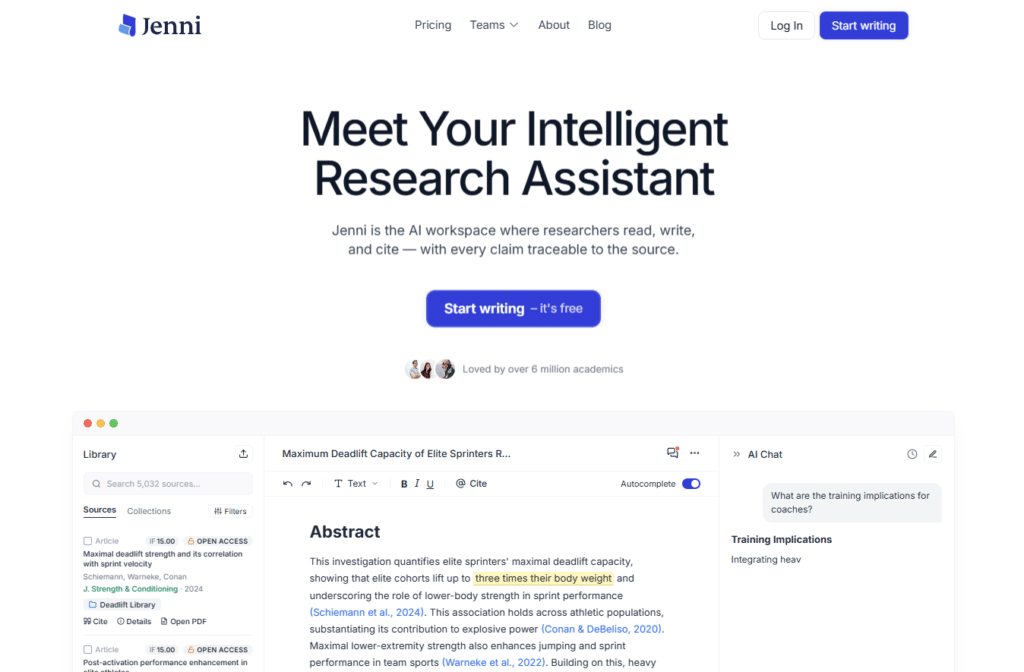 Best AI Tools For Students - Jenni  AI - 2