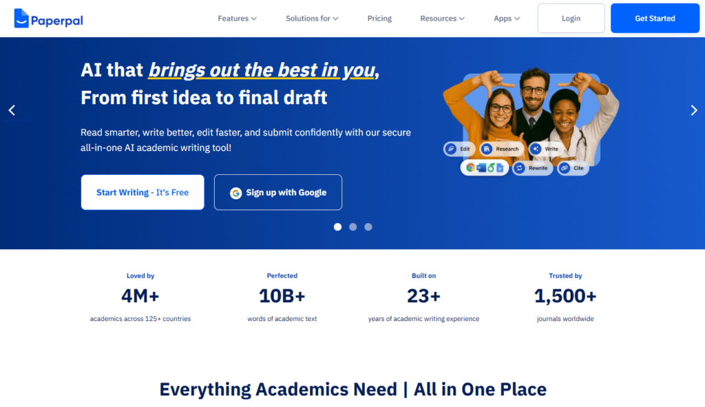 Best AI Tools For Students - Paperpal - 4