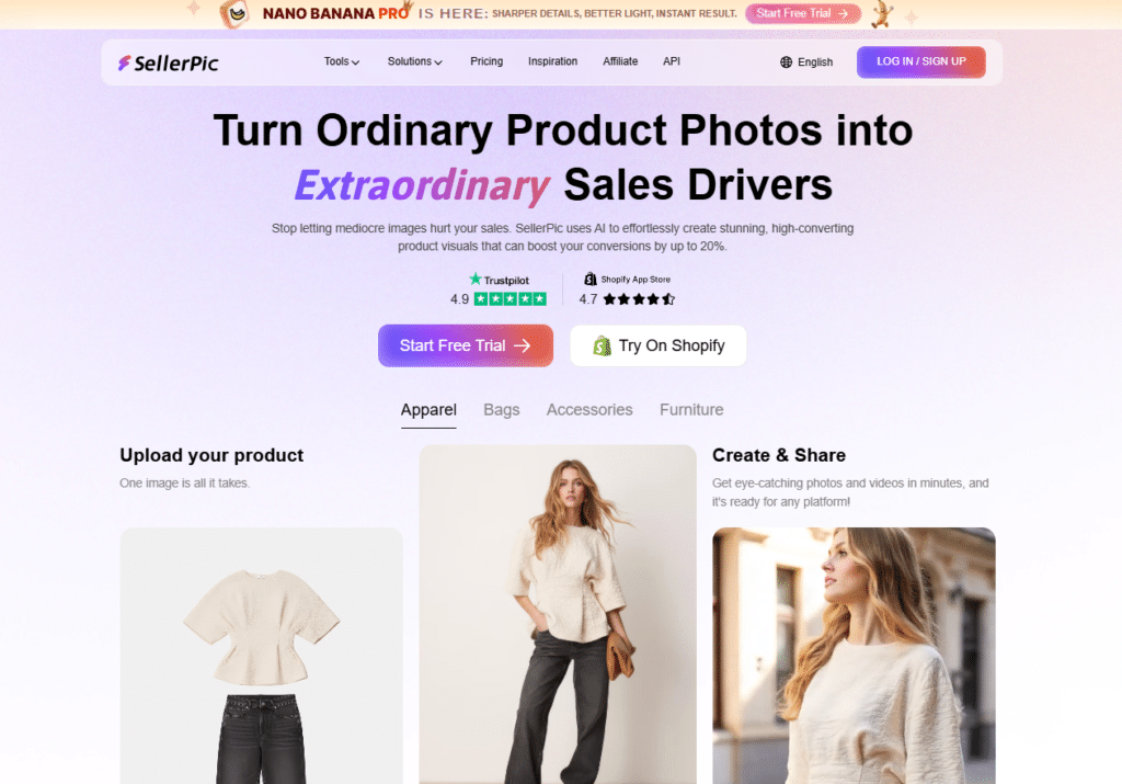 SellerPic AI - AI Fashion Model Apps -1
