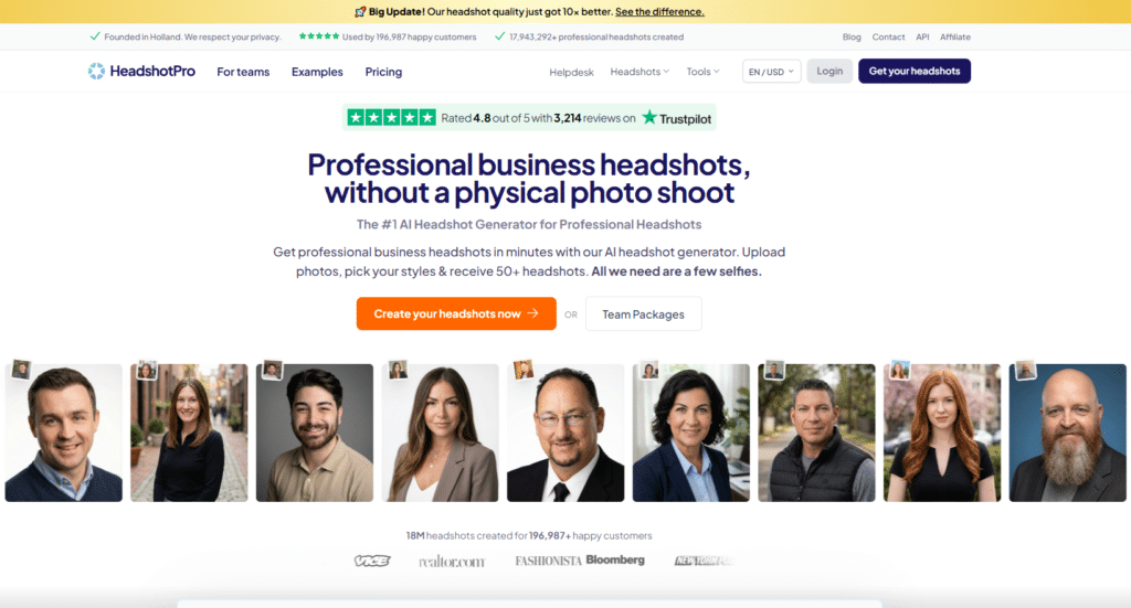 HeadshotPro - AI Headshot Generators - 2