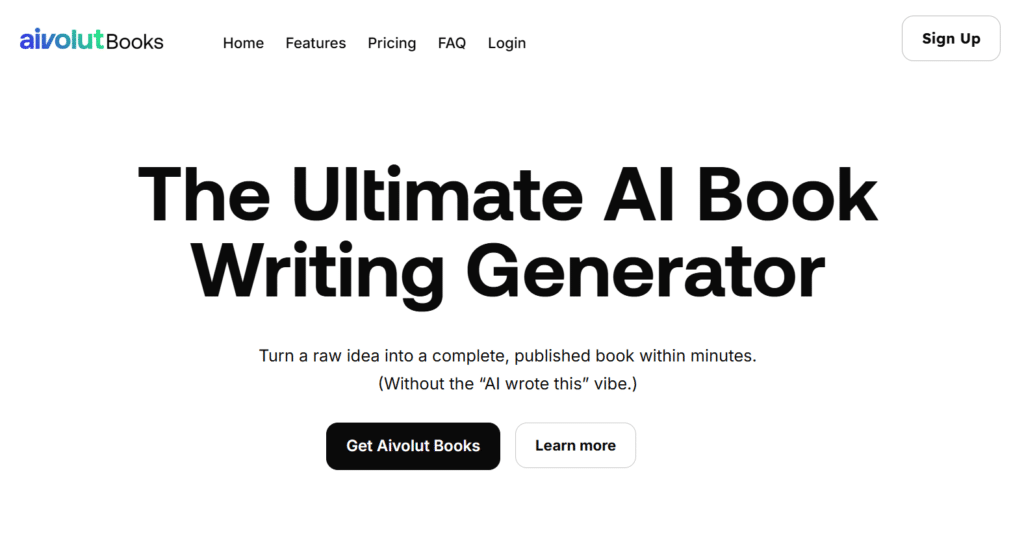 Aivolut Books - Best AI Book Writing Tools - 2