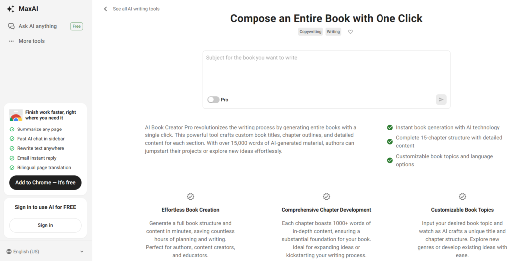 MaxAI - AI Book Writing Tools - 8