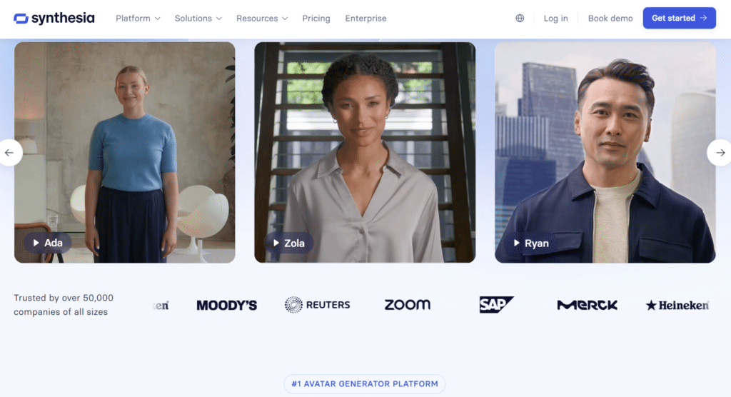 Synthesia - AI Avatar Generator Tools - 1