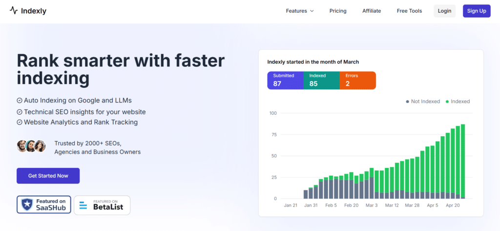 Indexly - AI SEO Tools - 10