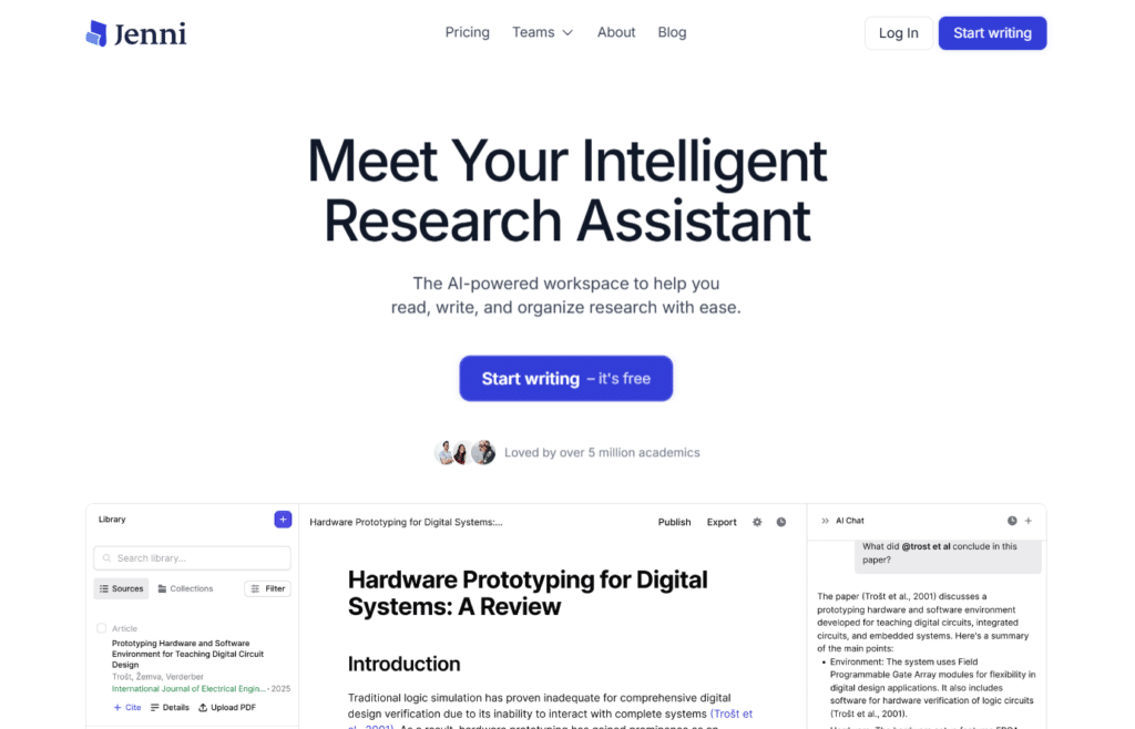 Jenni AI - AI Research Assistant - 3