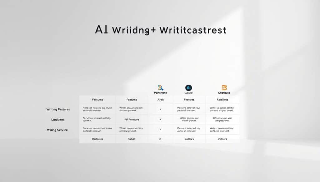 AI writing tool comparison