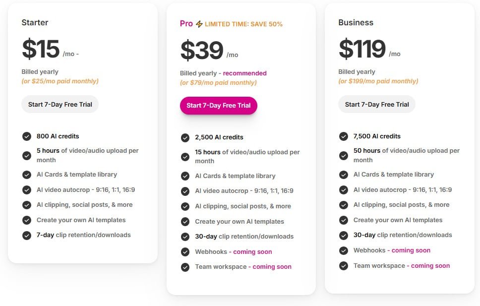 Alphana Pricing