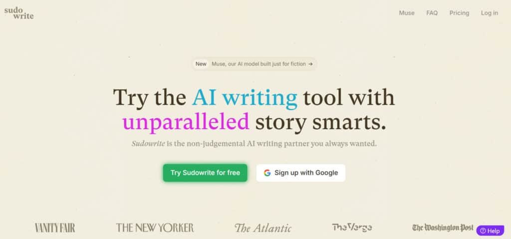What is Sudowrite - Fiction Writing tool