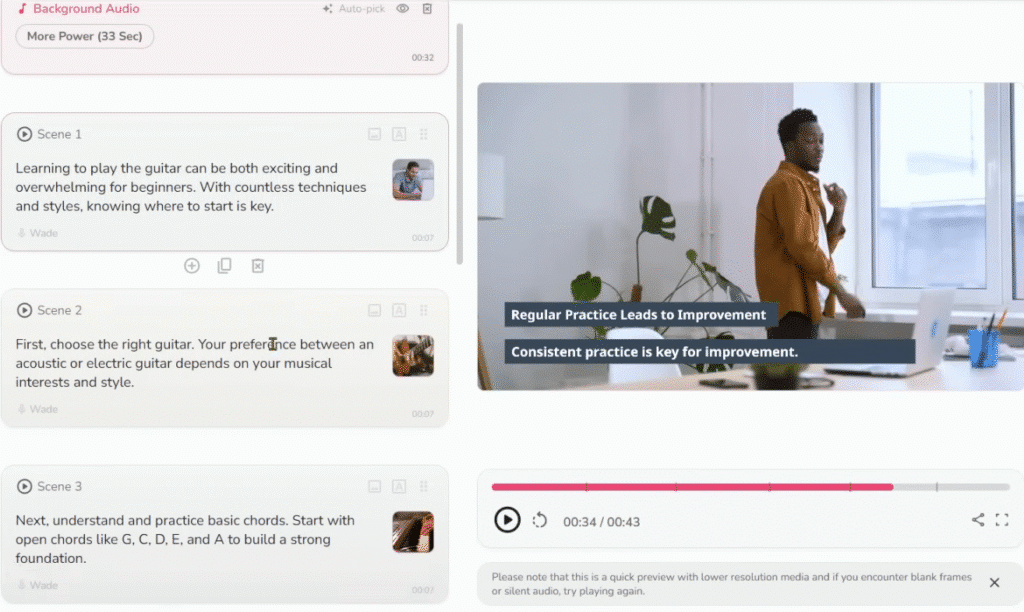 Fliki Review: Fliki Script To Video Feature