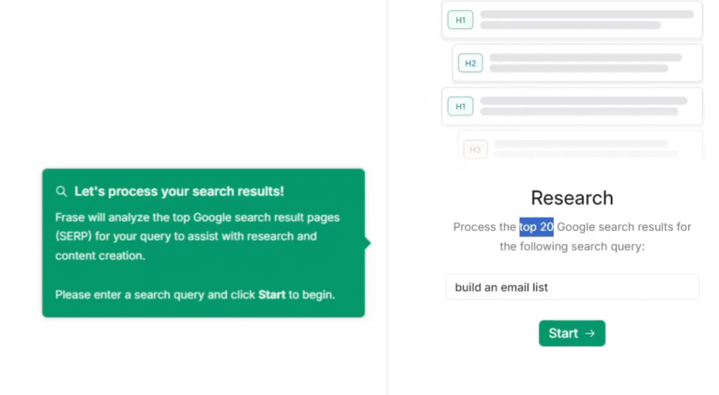 Frase Review: SERP Analysis with Frase