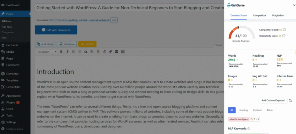 GetGenie Review: GetGenie Blog Content Creation