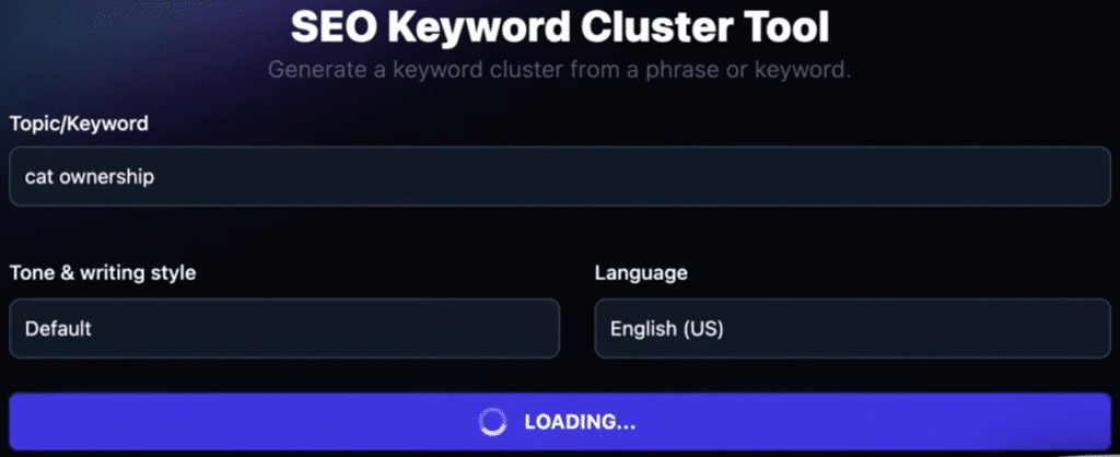 RightBlogger Review: RightBlogger SEO Keyword Cluster Tool