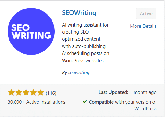 SEOWriting AI Review: SEOWriting AI Publish directly To WordPress