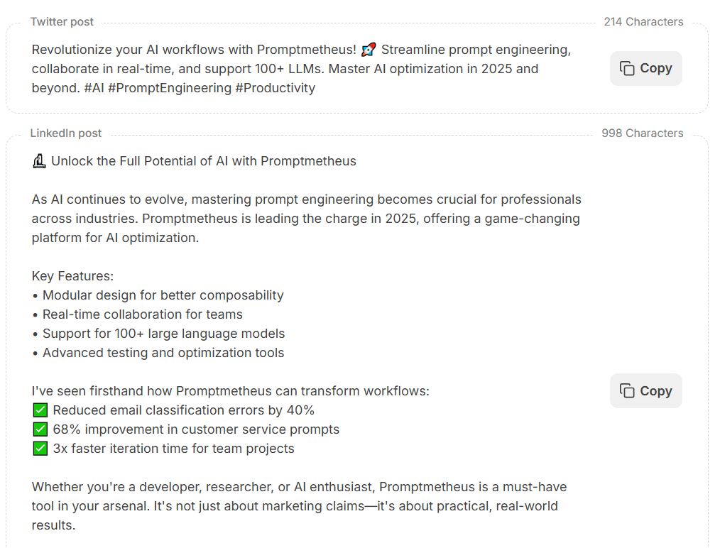 SEOWriting AI Review: SEOWriting AI Social Media Captions Generation