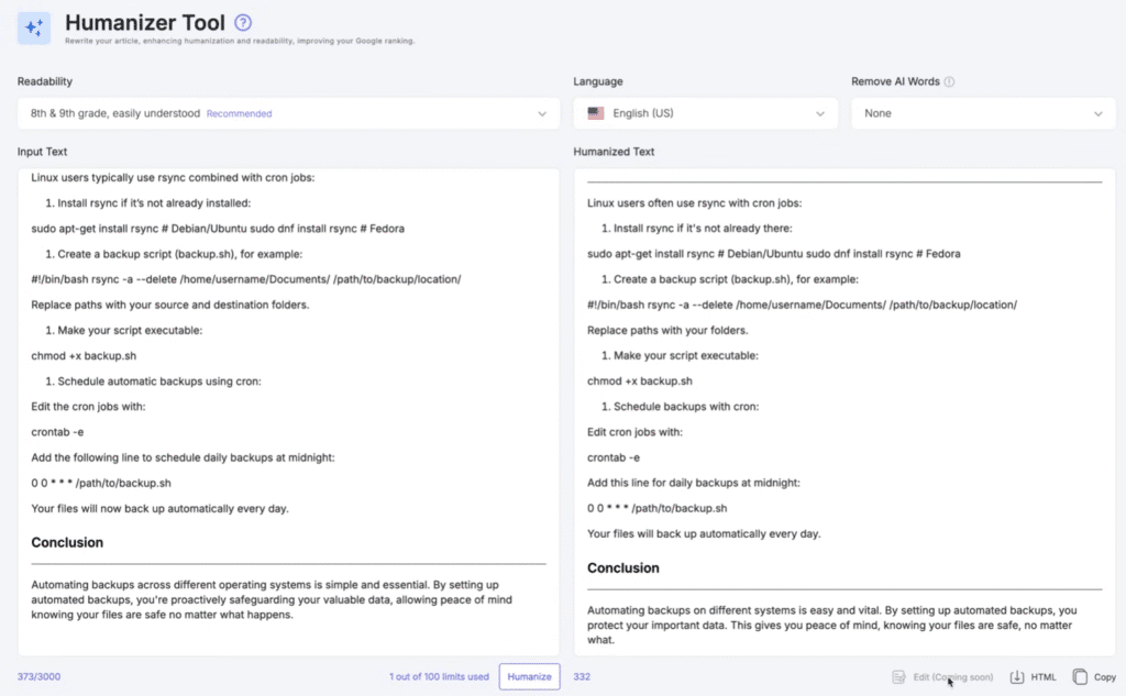 SEOWriting AI Review: SEOWriting AI Humanizer Tool
