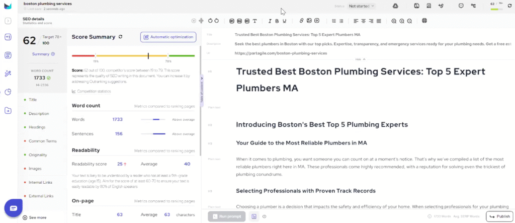 Outranking.io Review: Outranking AI-Powered Content Generation