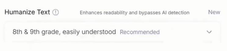SEOWriting AI Review: SEOWriting AI Readability Customization