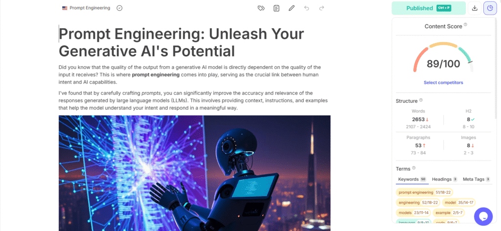 SEOWriting AI Review: SEOWriting AI SEO-Optimized Blog Article Generation