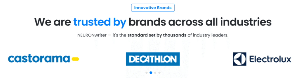 Neuronwriter Review: Companies Who Endorse Neuronwriter