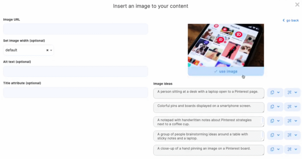 Neuronwriter Review: Neuronwriter Image & Visuals Integration within Content