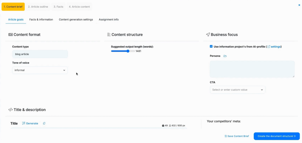 Neuronwriter Review: Neuronwriter Content Briefs