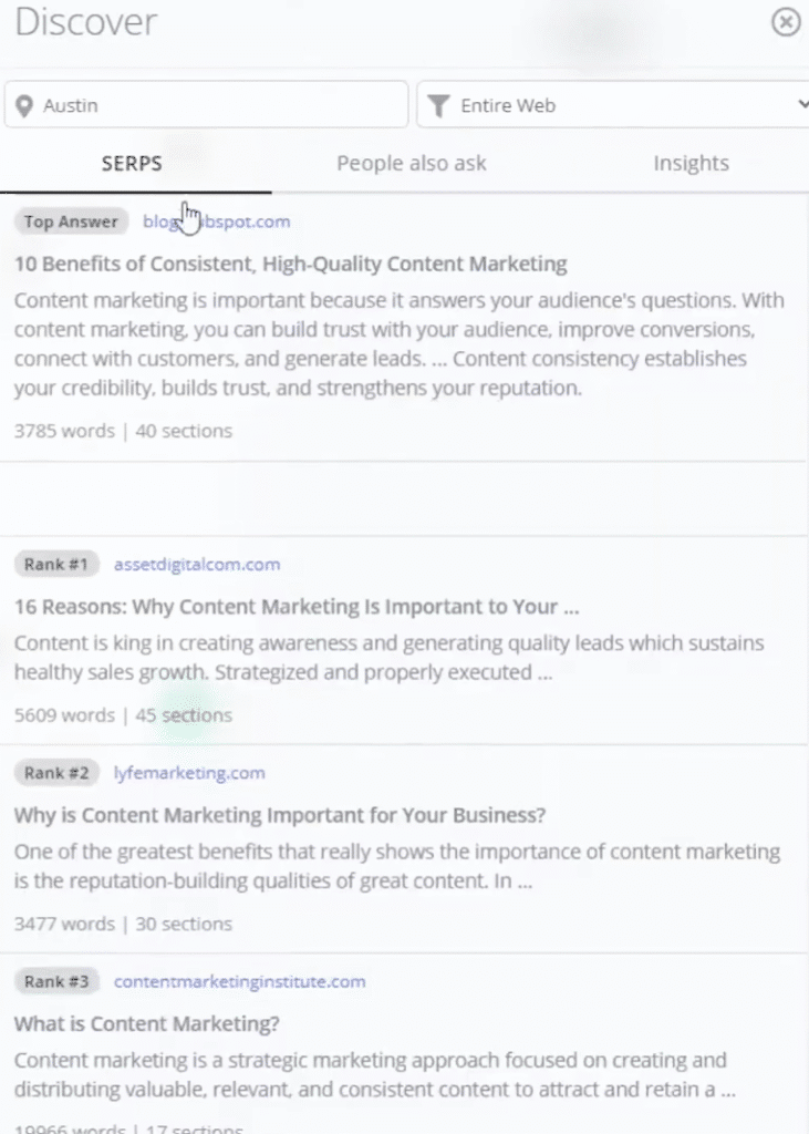 ContentBot.ai Review: ContentBot.ai SEO Optimization Tool, SERP Competitor Analysis
