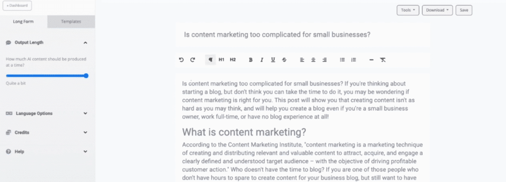 ContentBot.ai Review: ContentBot.ai High-Quality Content Output