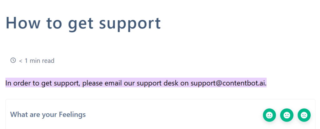ContentBot.ai Review: ContentBot.ai Support Email