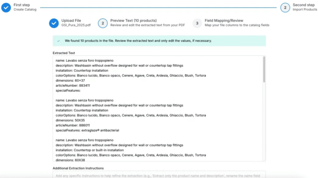 Describely Review: Describely Upload File PDF or Excel File Containing Product Data To Extract Data