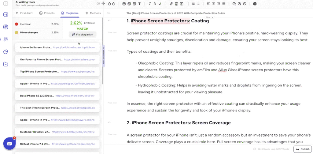 Outranking.io Review: Outranking Originality and Plagiarism Checker