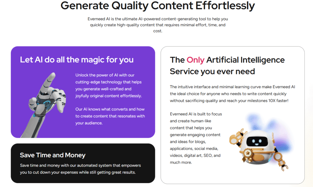 Everneed AI Review: Everneed AI Generate High-Quality Content 