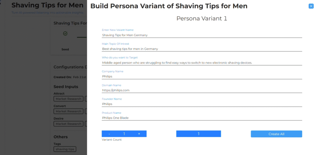 CrawlQ.ai Review: Building Persona Variant with CrawlQ.ai