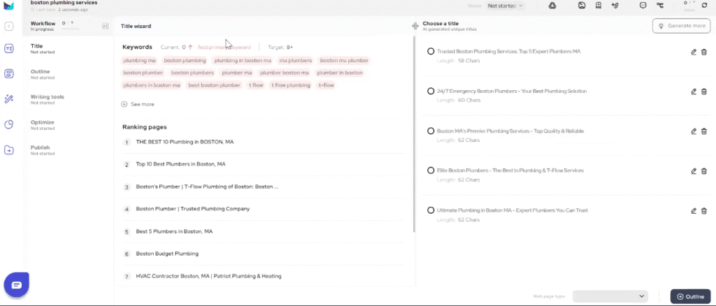 Outranking.io Review: Outranking Detailed Content Brief of Top 20 Competitors
