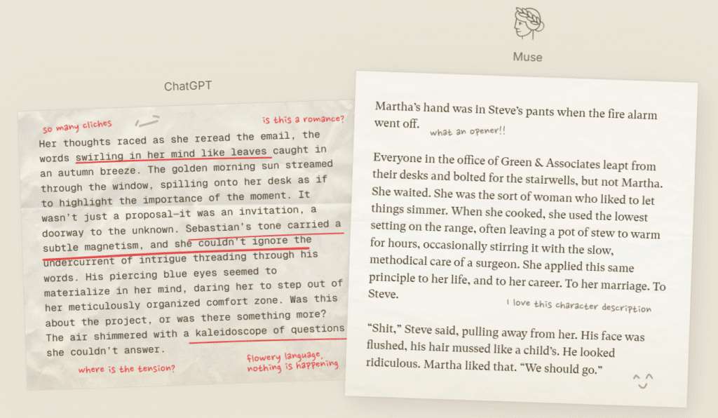 Sudowrite Review: Sudowrite Muse Model