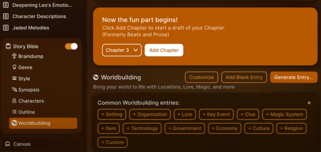 Sudowrite Review: Sudowrite Story Bible Worldbuilding