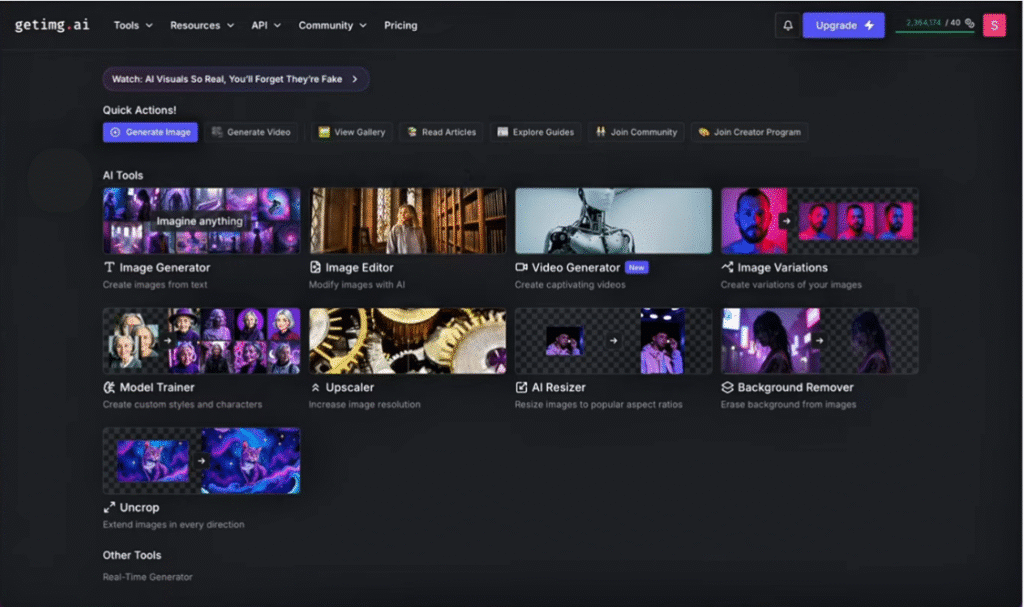 Getimg.ai Review: Getimg.ai Image Generation Dashboard